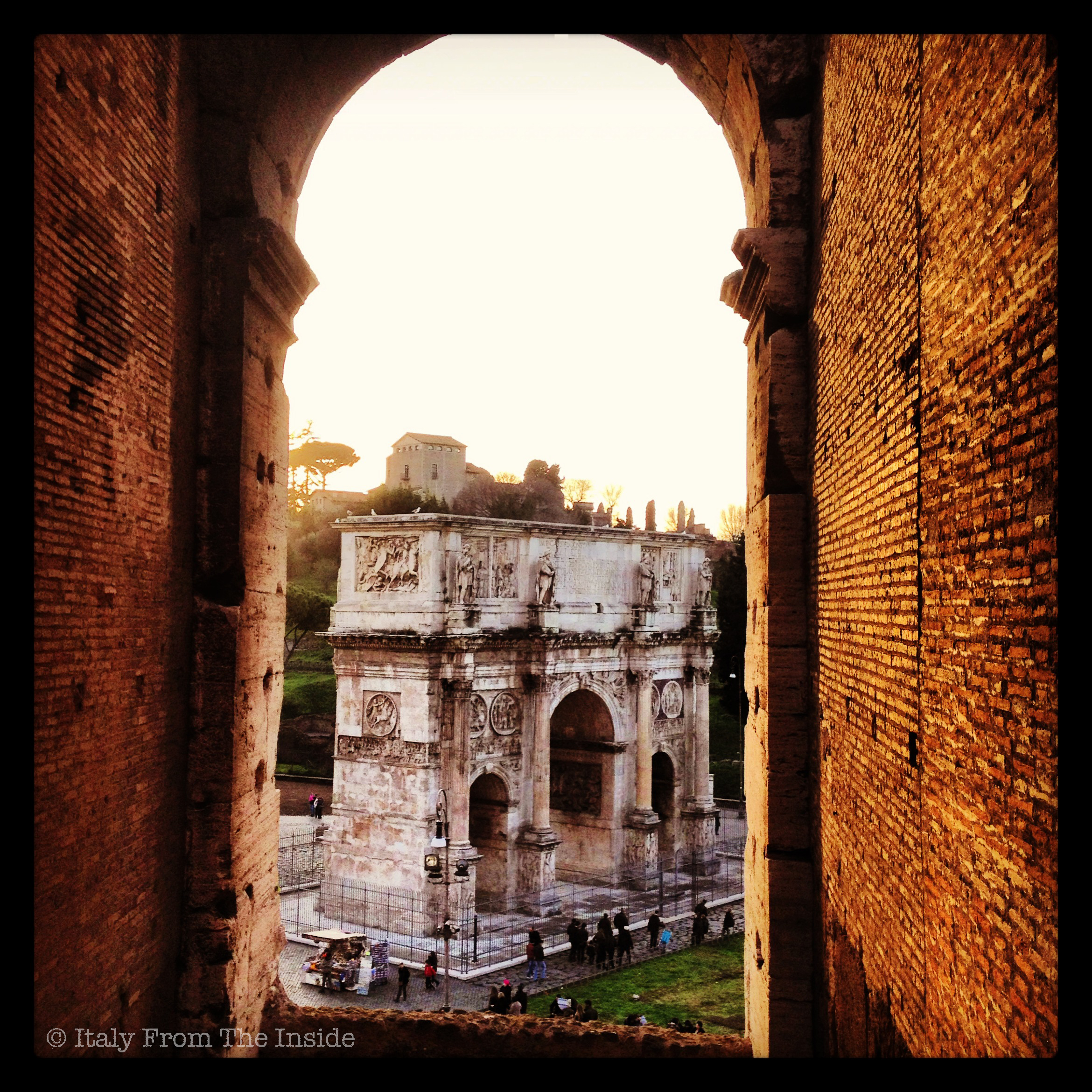 View from the Colosseum- Italy from the Inside