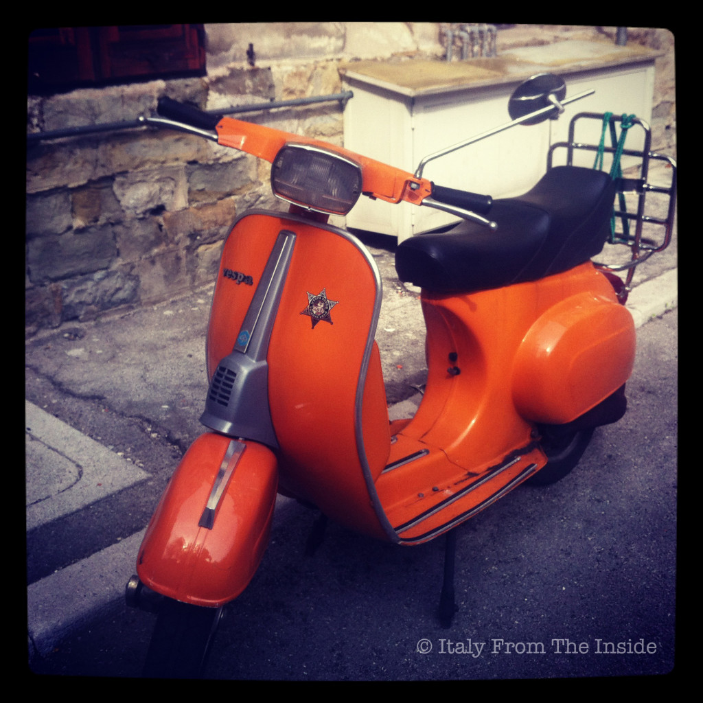 Orange Vespa- Italy from the Inside
