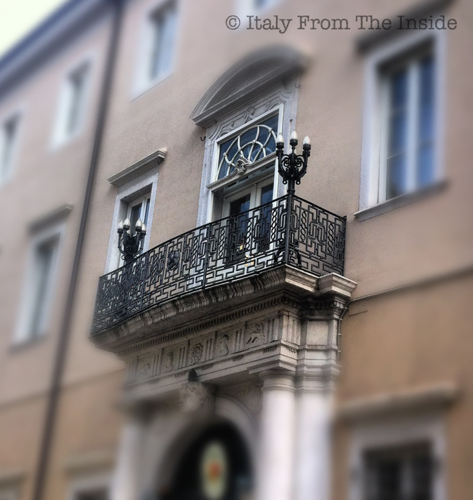 Wrought iron balcony- Italy from the Inside
